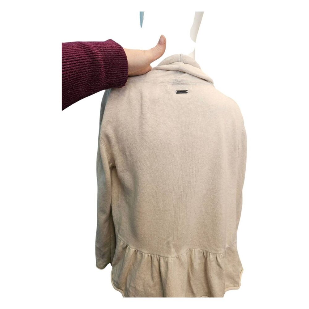 PrAna Cream Cardigan Sweater Womens Size Small Open Drape - Picture 4 of 8